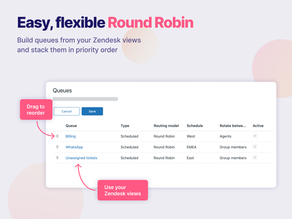 Routing primary marketing image — Workflows app on the Zendesk Marketplace